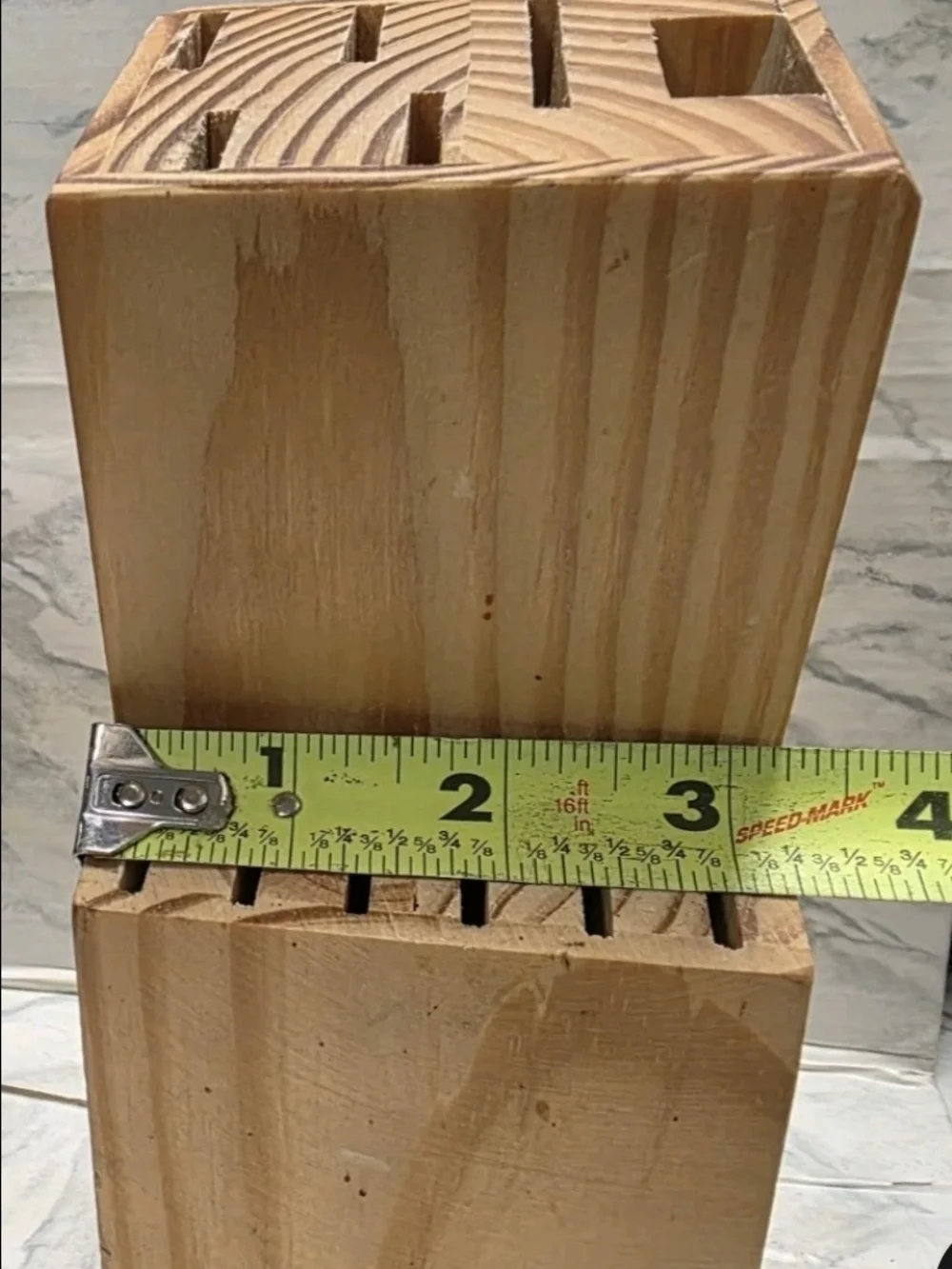Gibson Natural Wood Knife Block - 8-Slot